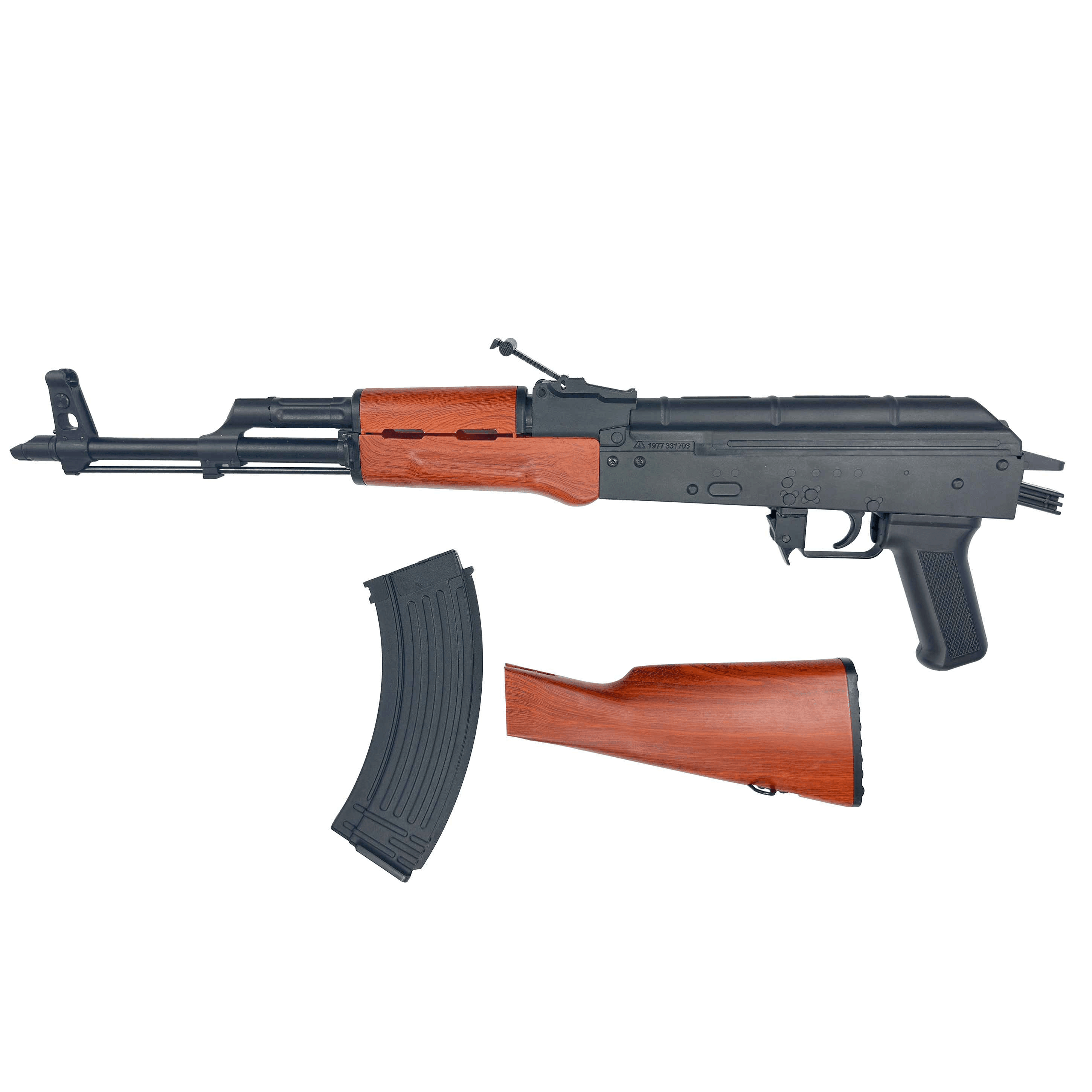 CYMA Standard AK47 Full Metal Real Wood Blowback Airsoft AEG Rifle (Package: Gun Only) - Twinklefire