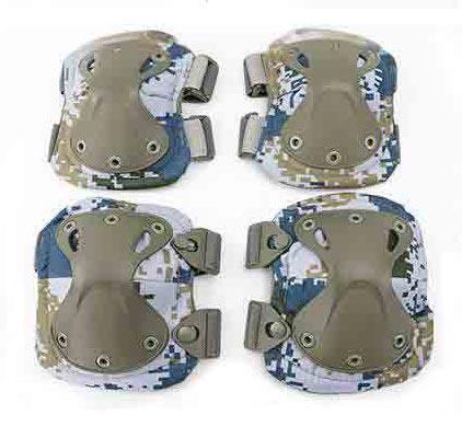 Tactical 4-Piece Elbow & Knee Pads Set - for Airsoft, Paintball, Riding, Outdoor Combat Sports
