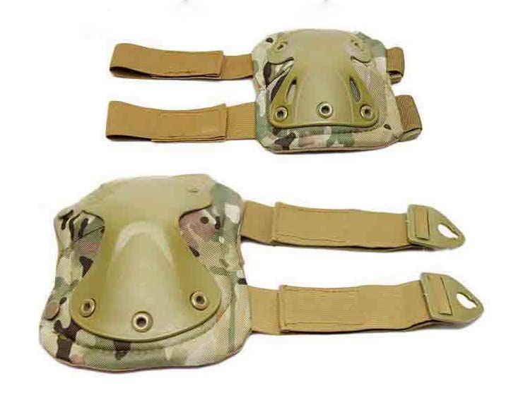 Tactical 4-Piece Elbow & Knee Pads Set - for Airsoft, Paintball, Riding, Outdoor Combat Sports