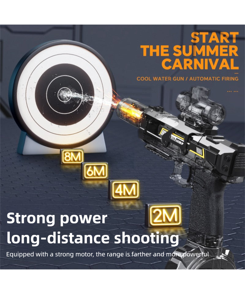 Hot Selling Flame Ice Rat Electric Gun Continuous Fire Recoil Action Long Range Summer Water Toy