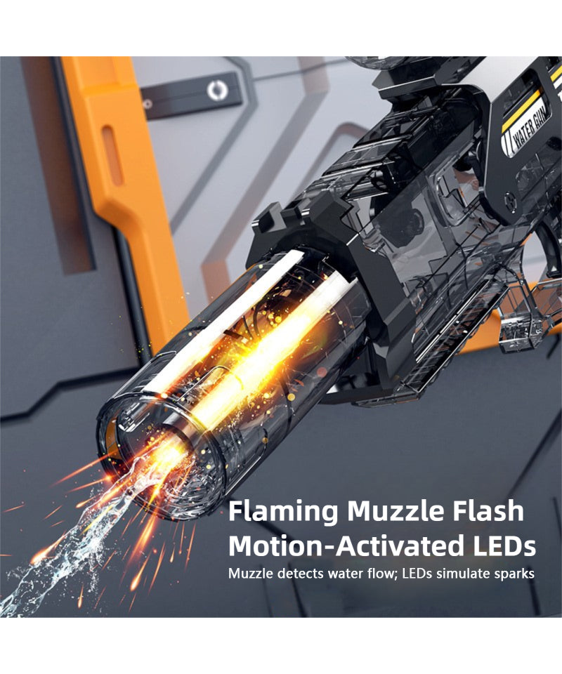 Hot Selling Flame Ice Rat Electric Gun Continuous Fire Recoil Action Long Range Summer Water Toy
