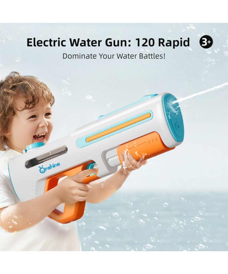 Electric Water Gun with Auto-Suction Function, Water-Splashing Festival, Summer Water Play Toy, Birthday Gift