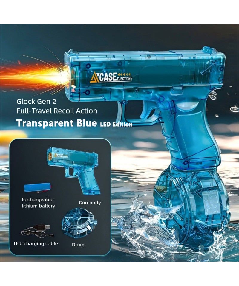Hot Selling Flame Ice Rat Electric Gun Continuous Fire Recoil Action Long Range Summer Water Toy