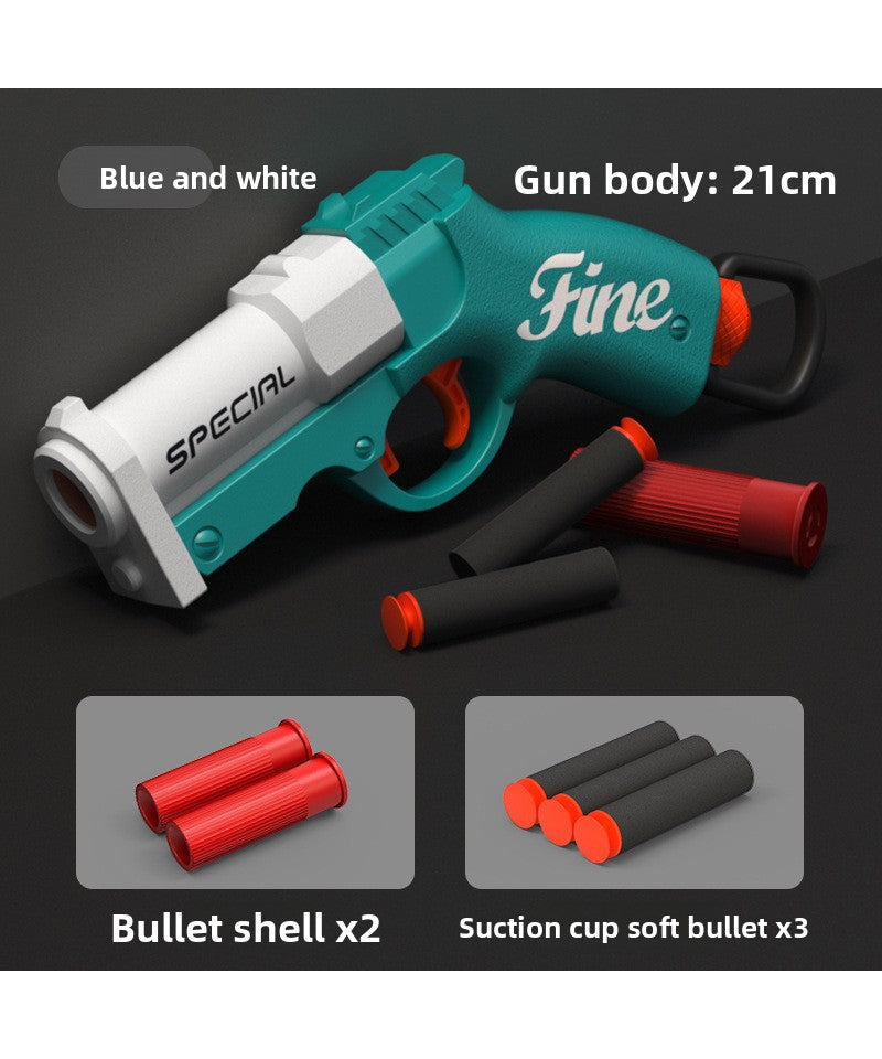 Mini Goblin Hand Cannon Bolt-Action Launcher - Kids' Pocket Ejecting Shell Foam Dart Pistol Boys' Toy Gun