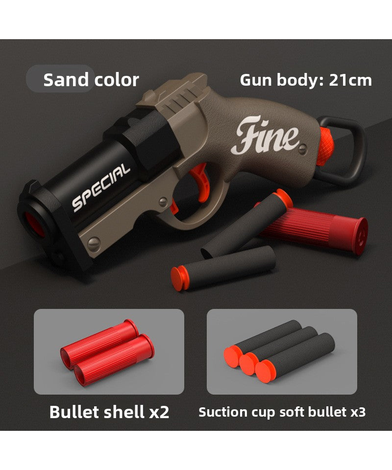 Mini Goblin Hand Cannon Bolt-Action Launcher - Kids' Pocket Ejecting Shell Foam Dart Pistol Boys' Toy Gun