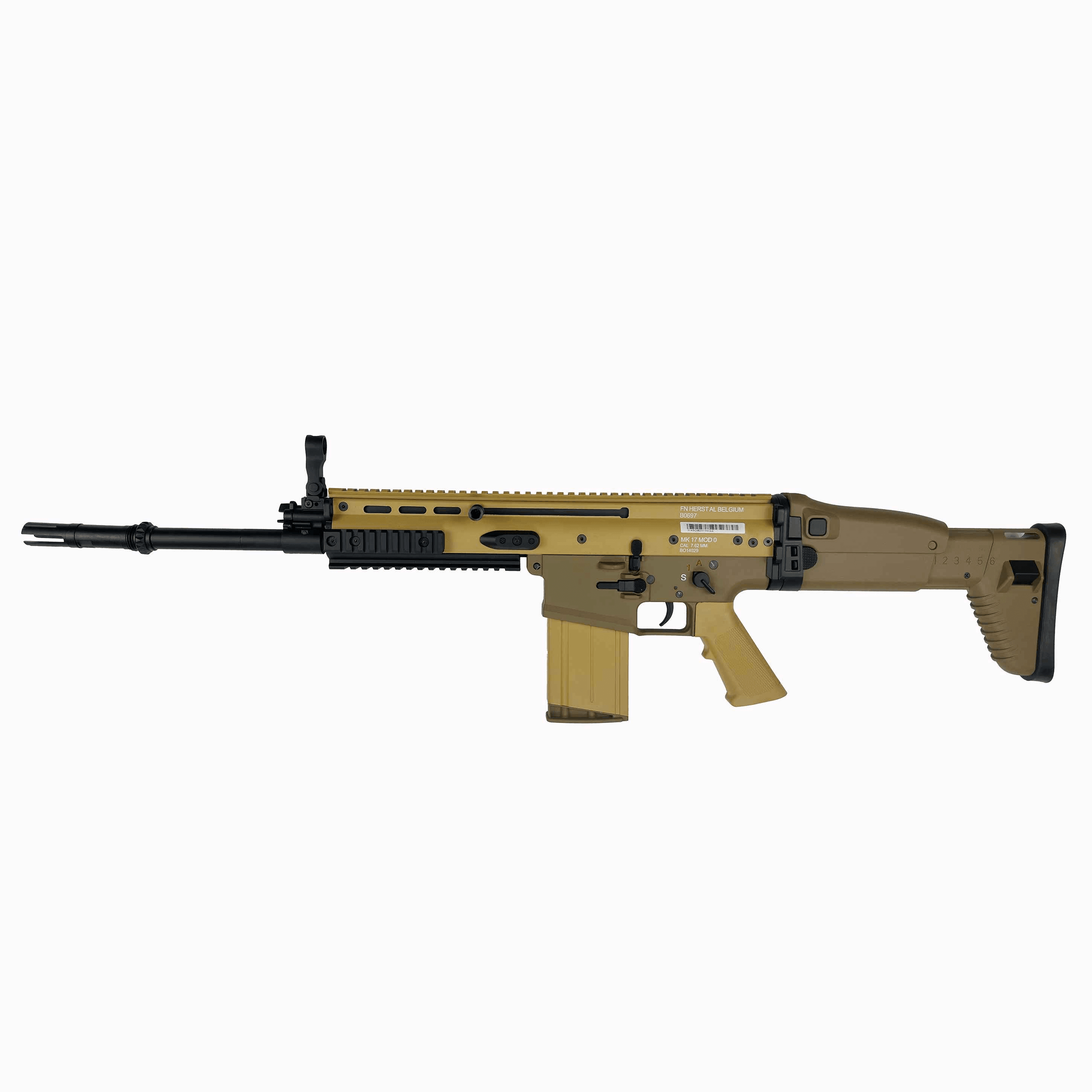 FN Herstal MK17 Airsoft AEG Rifle(Model: MK17 / Tan) - Twinklefire
