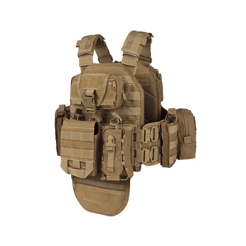 Multi-functional MOLLE Tactical Vest Made of 1000D Polyester, Featuring Wear-resistant and Breathable Properties for Outdoor Tactical Use - Twinklefire