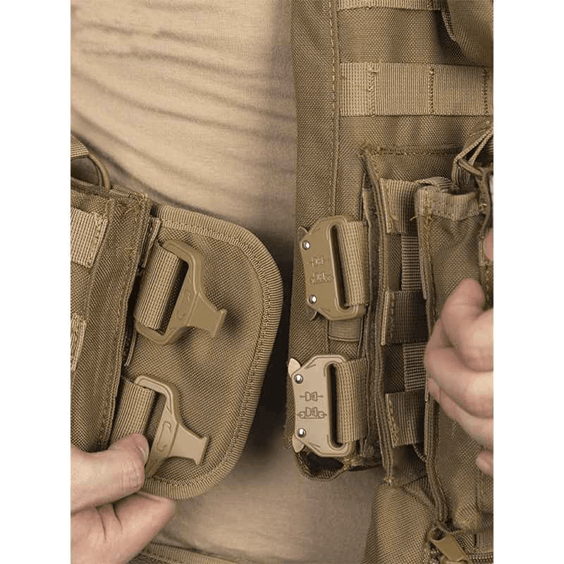 Multi-functional MOLLE Tactical Vest Made of 1000D Polyester, Featuring Wear-resistant and Breathable Properties for Outdoor Tactical Use - Twinklefire