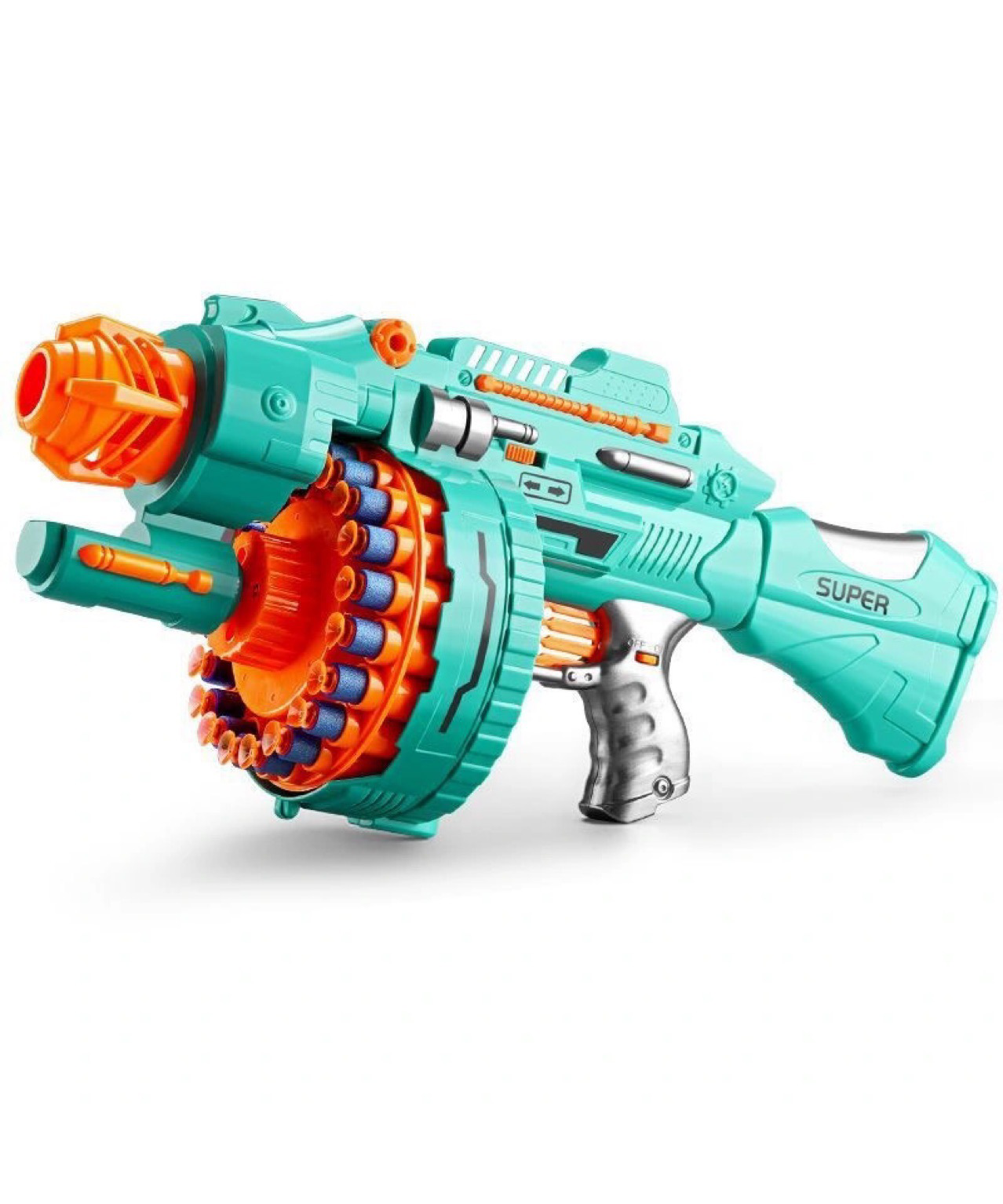 Electric Auto Dart Blaster Gatling Toy Gun for Boys Birthday and New Year Gifts