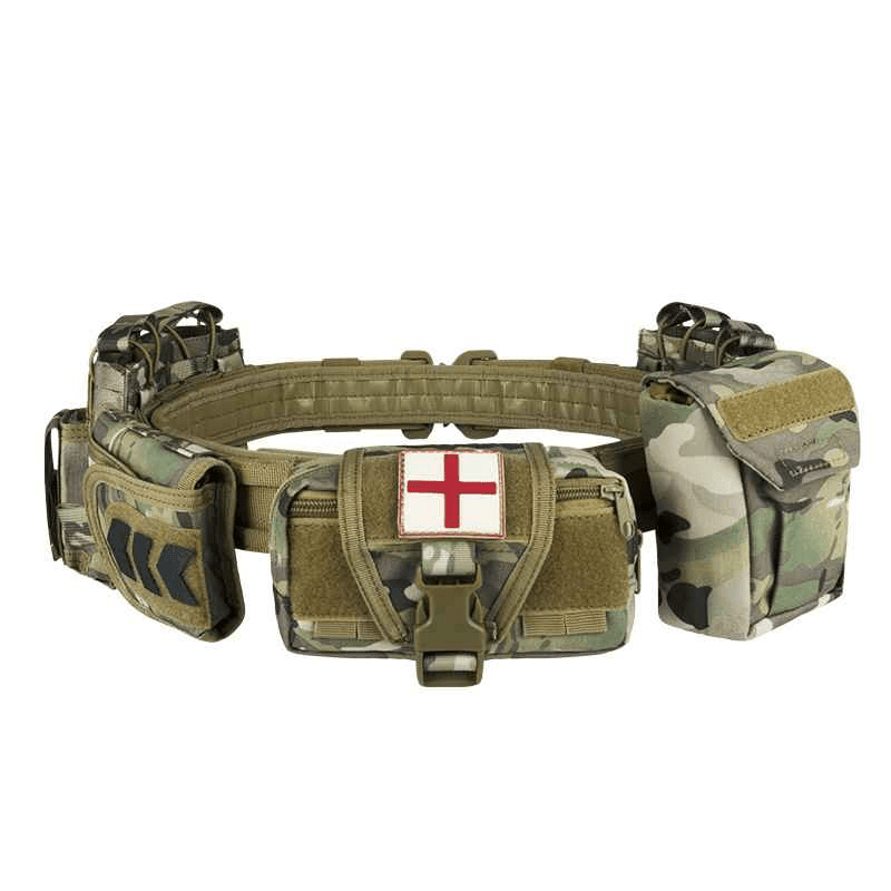 Multi-functional six-piece tactical waist cover, wear-resistant duty tactics, special equipment tactical waist bag - Twinklefire