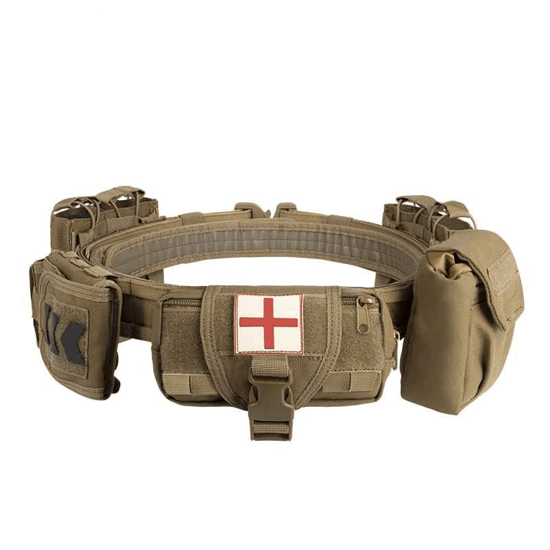 Multi-functional six-piece tactical waist cover, wear-resistant duty tactics, special equipment tactical waist bag - Twinklefire