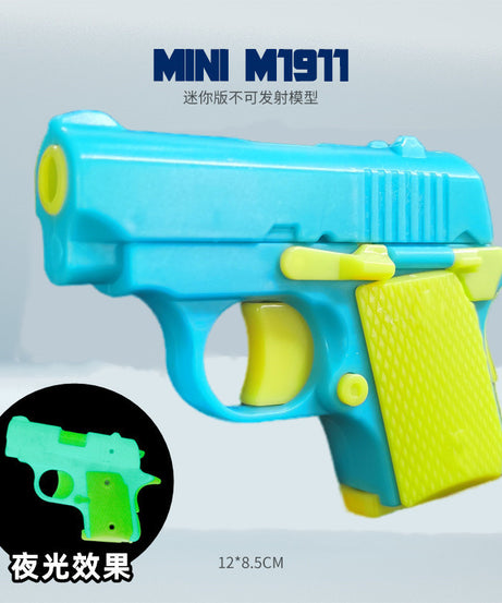 Gravity Radish Baby 1911 Toy - 3D Printed Fidget Pistol for Stress Relief