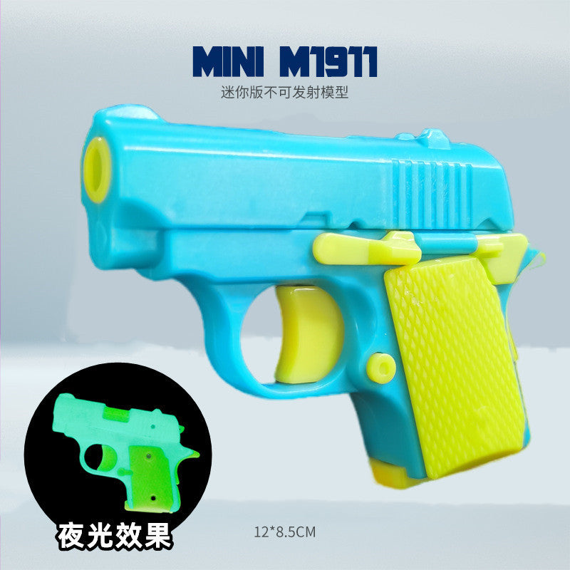 Gravity Radish Baby 1911 Toy - 3D Printed Fidget Pistol for Stress Relief