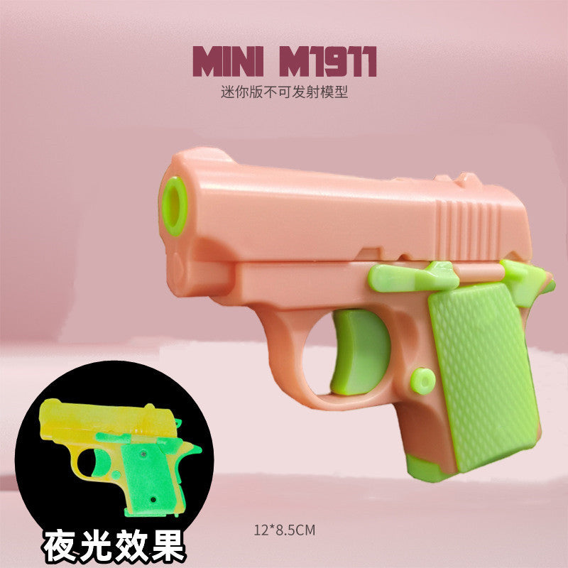 Gravity Radish Baby 1911 Toy - 3D Printed Fidget Pistol for Stress Relief