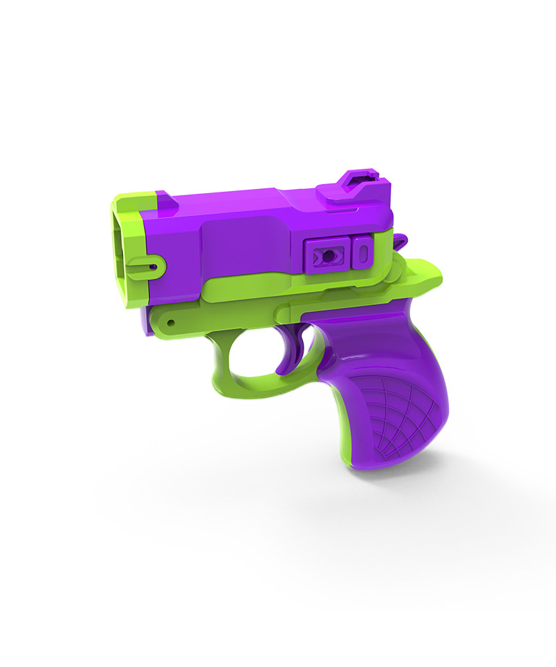 Viral Gravity Rapid-Fire 3D Printed Mini Carrot Rubber Band Launcher for Boys‌