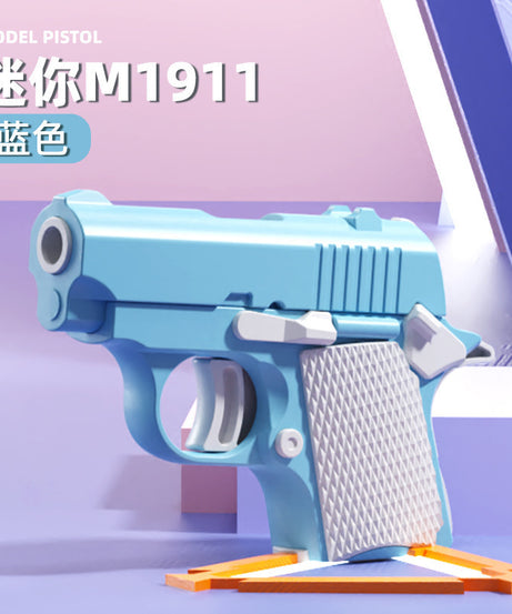 Gravity Radish Baby 1911 Toy - 3D Printed Fidget Pistol for Stress Relief