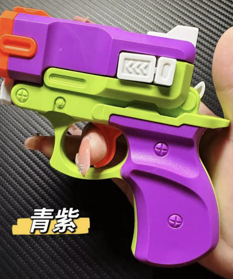 Viral Gravity Rapid-Fire 3D Printed Mini Carrot Rubber Band Launcher for Boys‌