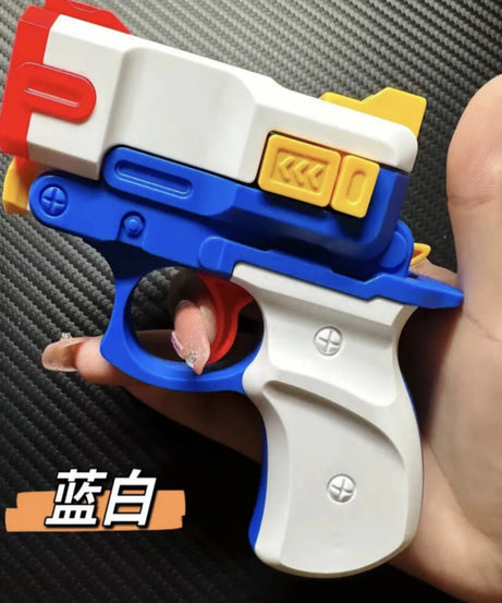 Viral Gravity Rapid-Fire 3D Printed Mini Carrot Rubber Band Launcher for Boys‌