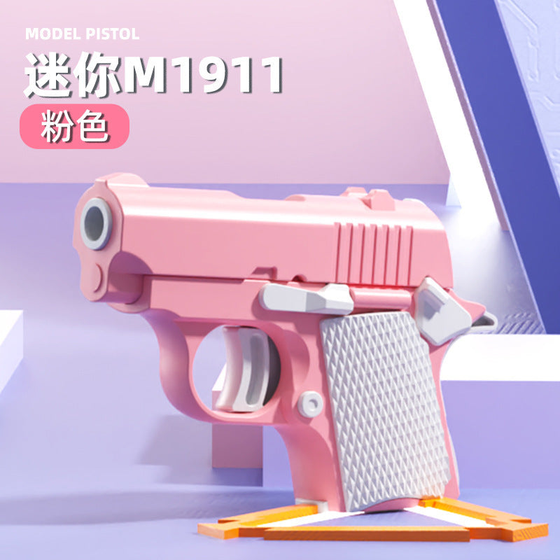 Gravity Radish Baby 1911 Toy - 3D Printed Fidget Pistol for Stress Relief
