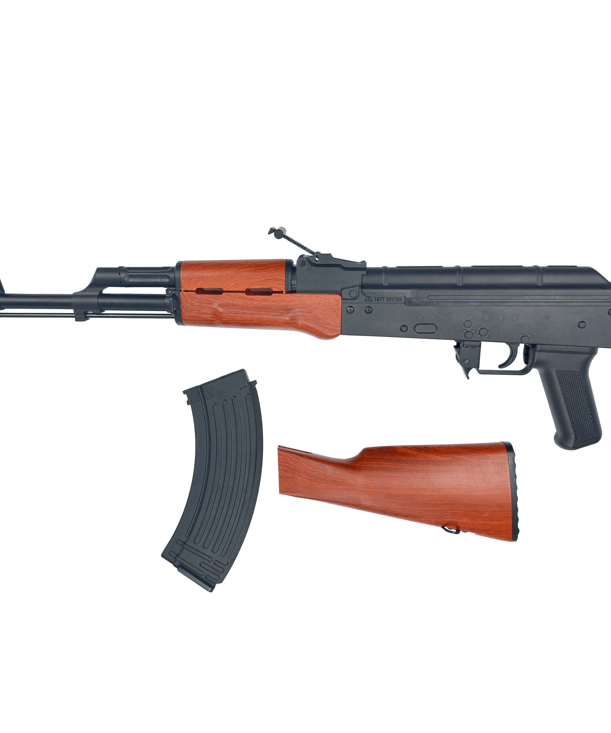 CYMA Standard AK47 Full Metal Real Wood Blowback Airsoft AEG Rifle (Package: Gun Only) - Twinklefire