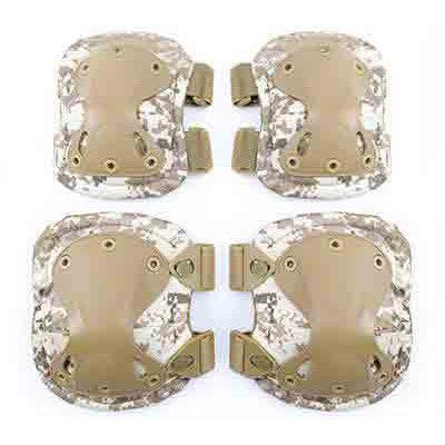 ‌Tactical 4-Piece Elbow & Knee Pads Set - for Airsoft, Paintball, Riding, Outdoor Combat Sports