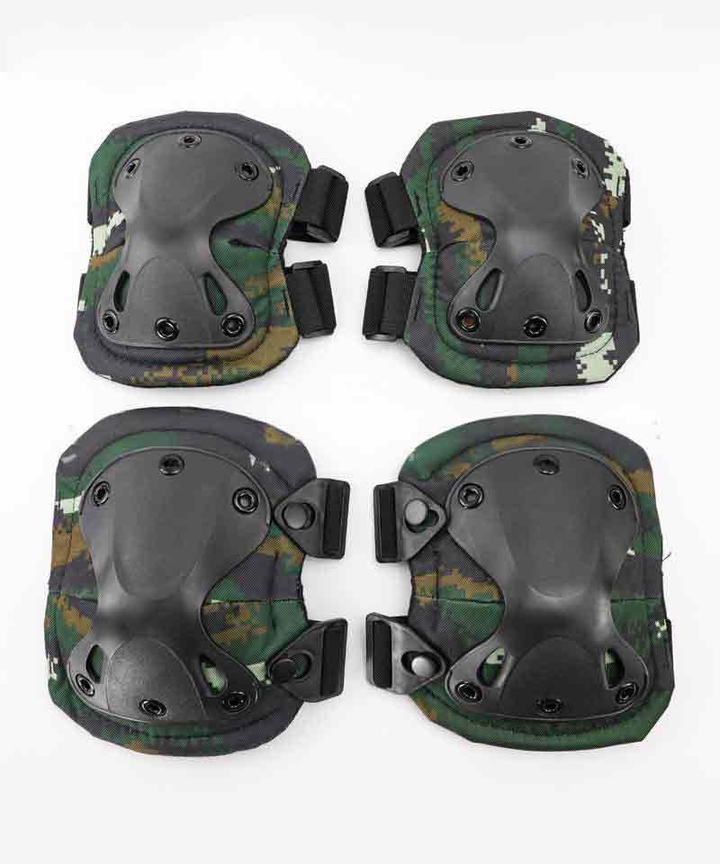‌Tactical 4-Piece Elbow & Knee Pads Set - for Airsoft, Paintball, Riding, Outdoor Combat Sports