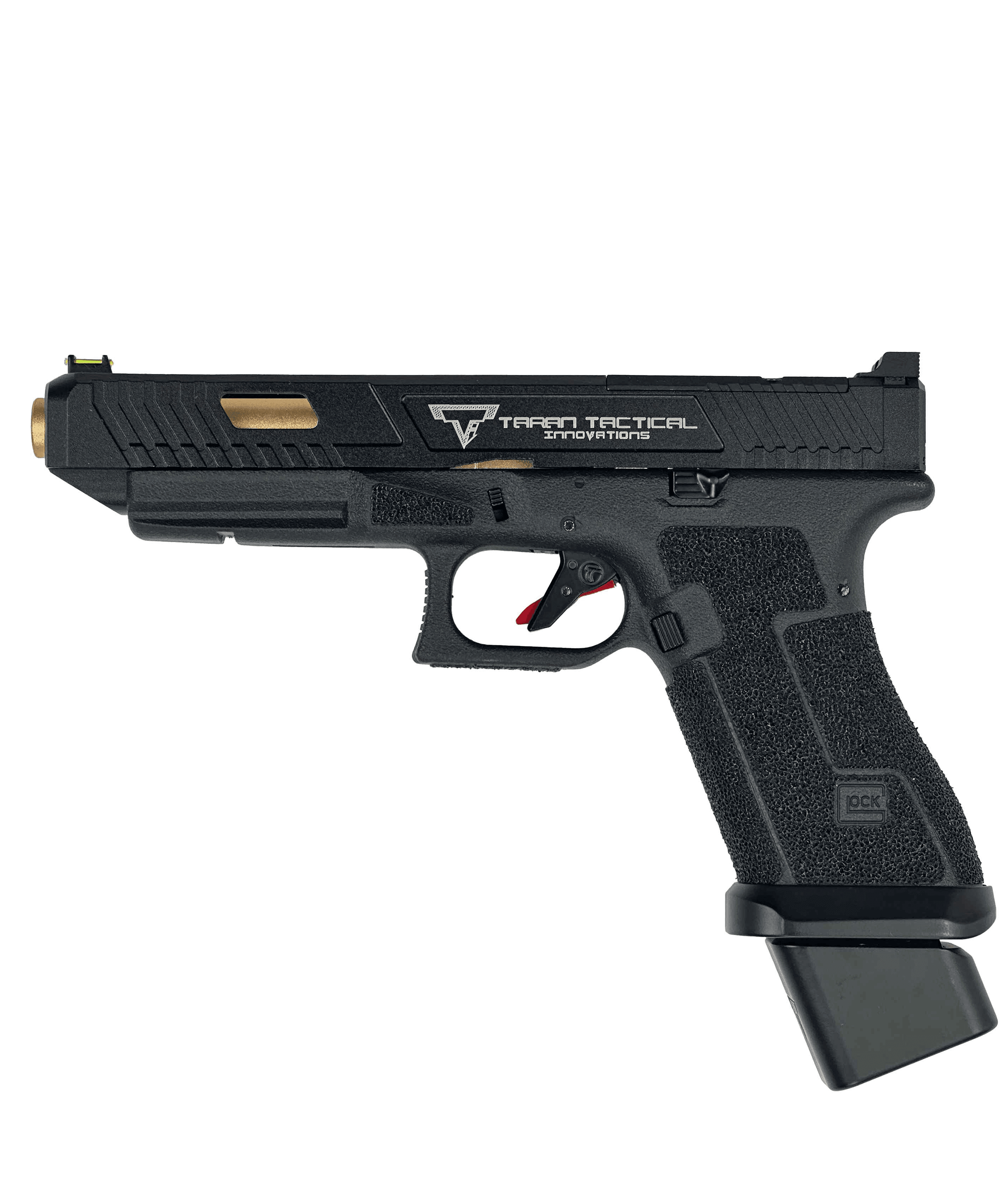 Elite Force GLOCK 17 Gen.5 Gas Blowback Airsoft Pistol w/ EMG TTI Custom CNC G34 Combat Master Slide (Color: Black) - Twinklefire