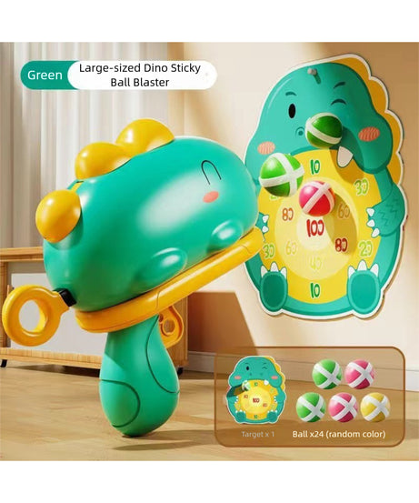 ‌Cute and fun Dinosaur Sticky Ball Launcher, battery-free, exercising children's hand-eye coordination and enhancing parent-child bonding