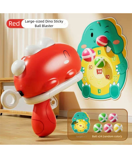 ‌Cute and fun Dinosaur Sticky Ball Launcher, battery-free, exercising children's hand-eye coordination and enhancing parent-child bonding
