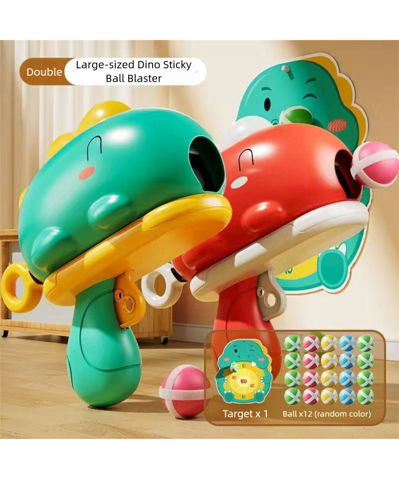 ‌Cute and fun Dinosaur Sticky Ball Launcher, battery-free, exercising children's hand-eye coordination and enhancing parent-child bonding