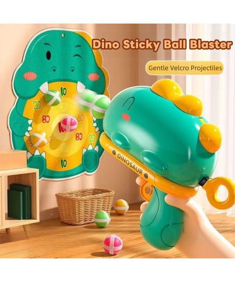 ‌Cute and fun Dinosaur Sticky Ball Launcher, battery-free, exercising children's hand-eye coordination and enhancing parent-child bonding