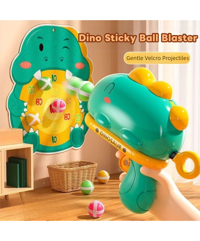 ‌Cute and fun Dinosaur Sticky Ball Launcher, battery-free, exercising children's hand-eye coordination and enhancing parent-child bonding
