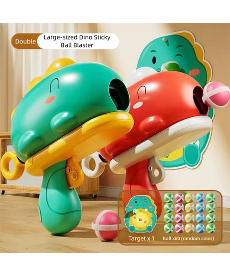 ‌Cute and fun Dinosaur Sticky Ball Launcher, battery-free, exercising children's hand-eye coordination and enhancing parent-child bonding