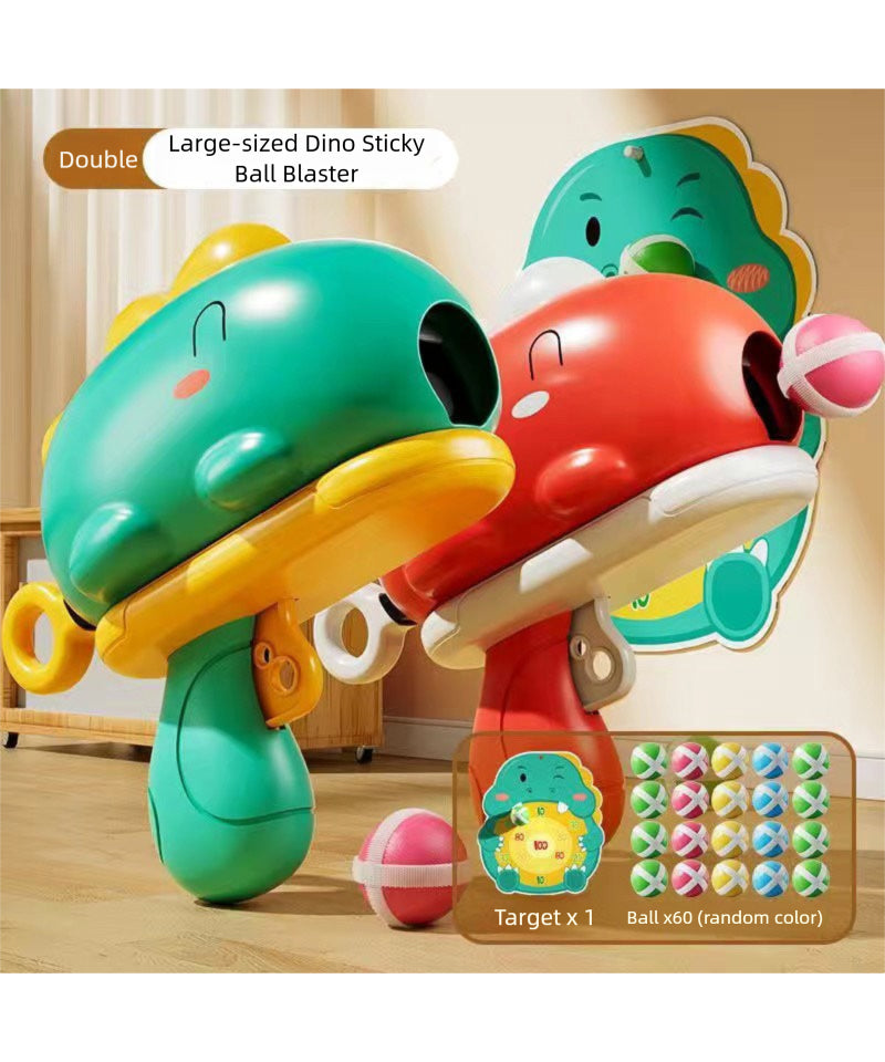 ‌Cute and fun Dinosaur Sticky Ball Launcher, battery-free, exercising children's hand-eye coordination and enhancing parent-child bonding
