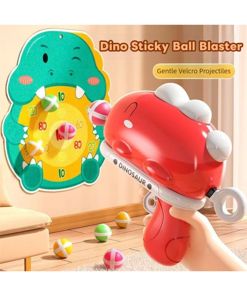 ‌Cute and fun Dinosaur Sticky Ball Launcher, battery-free, exercising children's hand-eye coordination and enhancing parent-child bonding