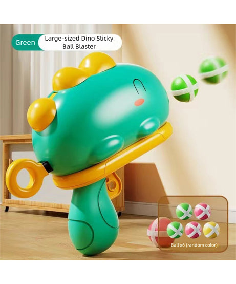 ‌Cute and fun Dinosaur Sticky Ball Launcher, battery-free, exercising children's hand-eye coordination and enhancing parent-child bonding