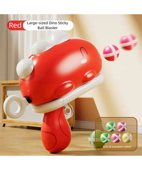 ‌Cute and fun Dinosaur Sticky Ball Launcher, battery-free, exercising children's hand-eye coordination and enhancing parent-child bonding