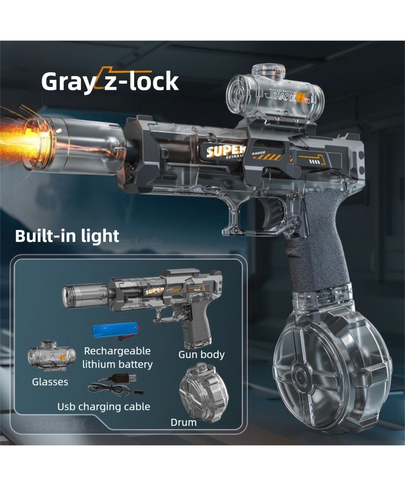 Hot Selling Flame Ice Rat Electric Gun Continuous Fire Recoil Action Long Range Summer Water Toy