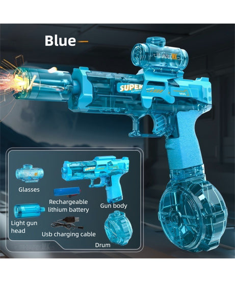 Hot Selling Flame Ice Rat Electric Gun Continuous Fire Recoil Action Long Range Summer Water Toy