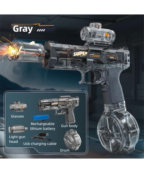 Hot Selling Flame Ice Rat Electric Gun Continuous Fire Recoil Action Long Range Summer Water Toy