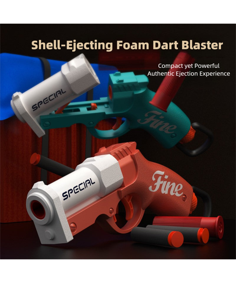 Mini Goblin Hand Cannon Bolt-Action Launcher - Kids' Pocket Ejecting Shell Foam Dart Pistol Boys' Toy Gun