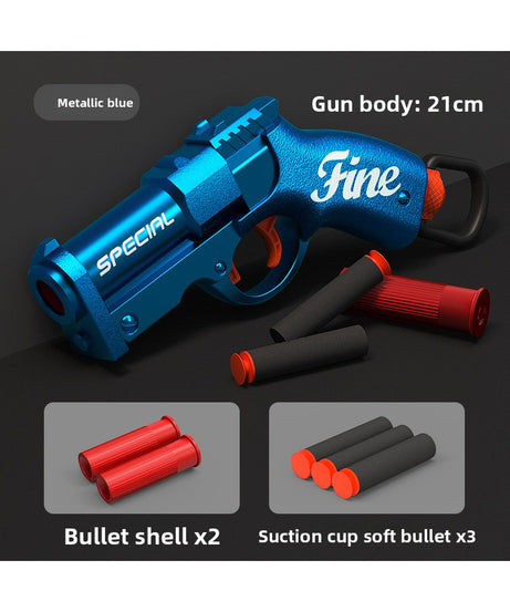 Mini Goblin Hand Cannon Bolt-Action Launcher - Kids' Pocket Ejecting Shell Foam Dart Pistol Boys' Toy Gun