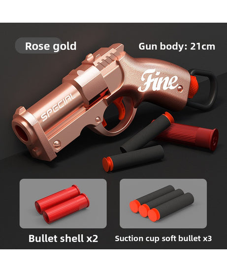 Mini Goblin Hand Cannon Bolt-Action Launcher - Kids' Pocket Ejecting Shell Foam Dart Pistol Boys' Toy Gun