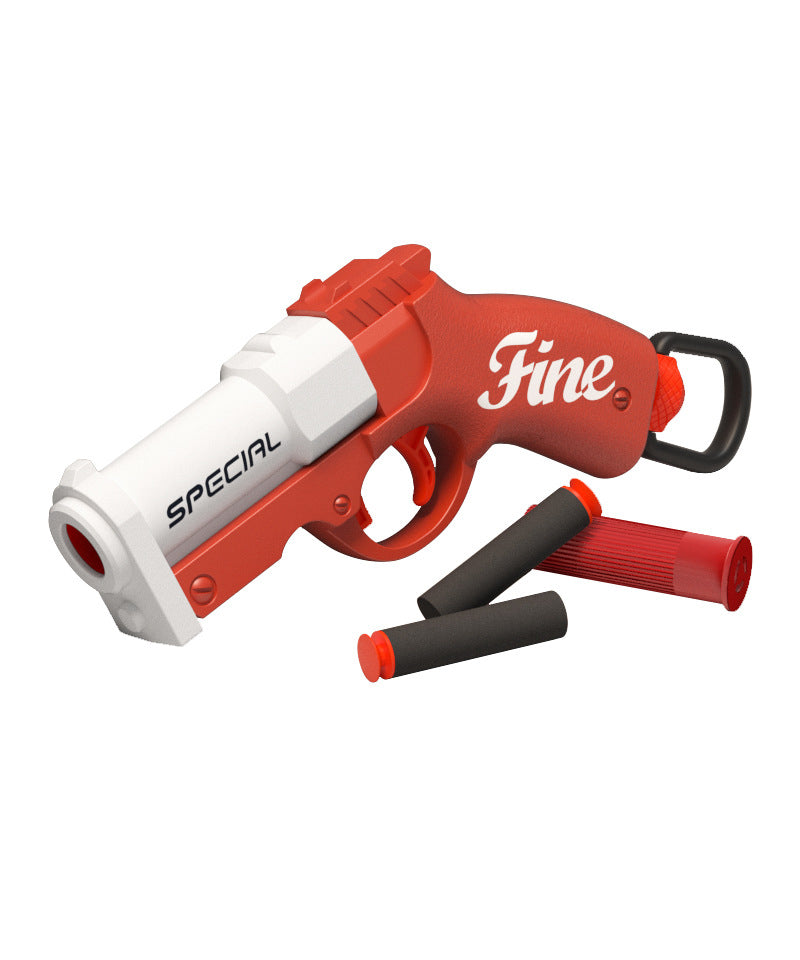 Mini Goblin Hand Cannon Bolt-Action Launcher - Kids' Pocket Ejecting Shell Foam Dart Pistol Boys' Toy Gun