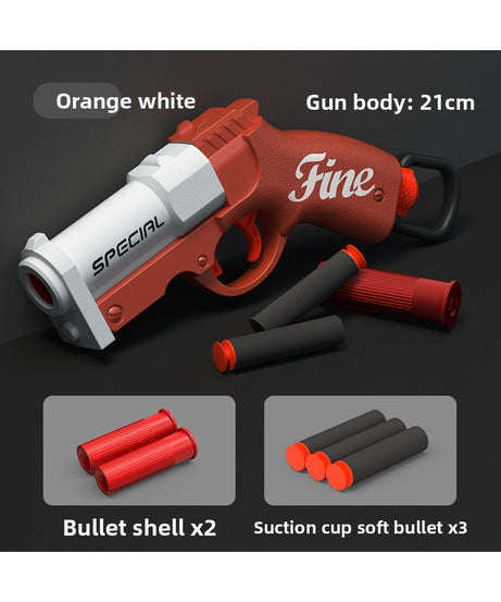 Mini Goblin Hand Cannon Bolt-Action Launcher - Kids' Pocket Ejecting Shell Foam Dart Pistol Boys' Toy Gun