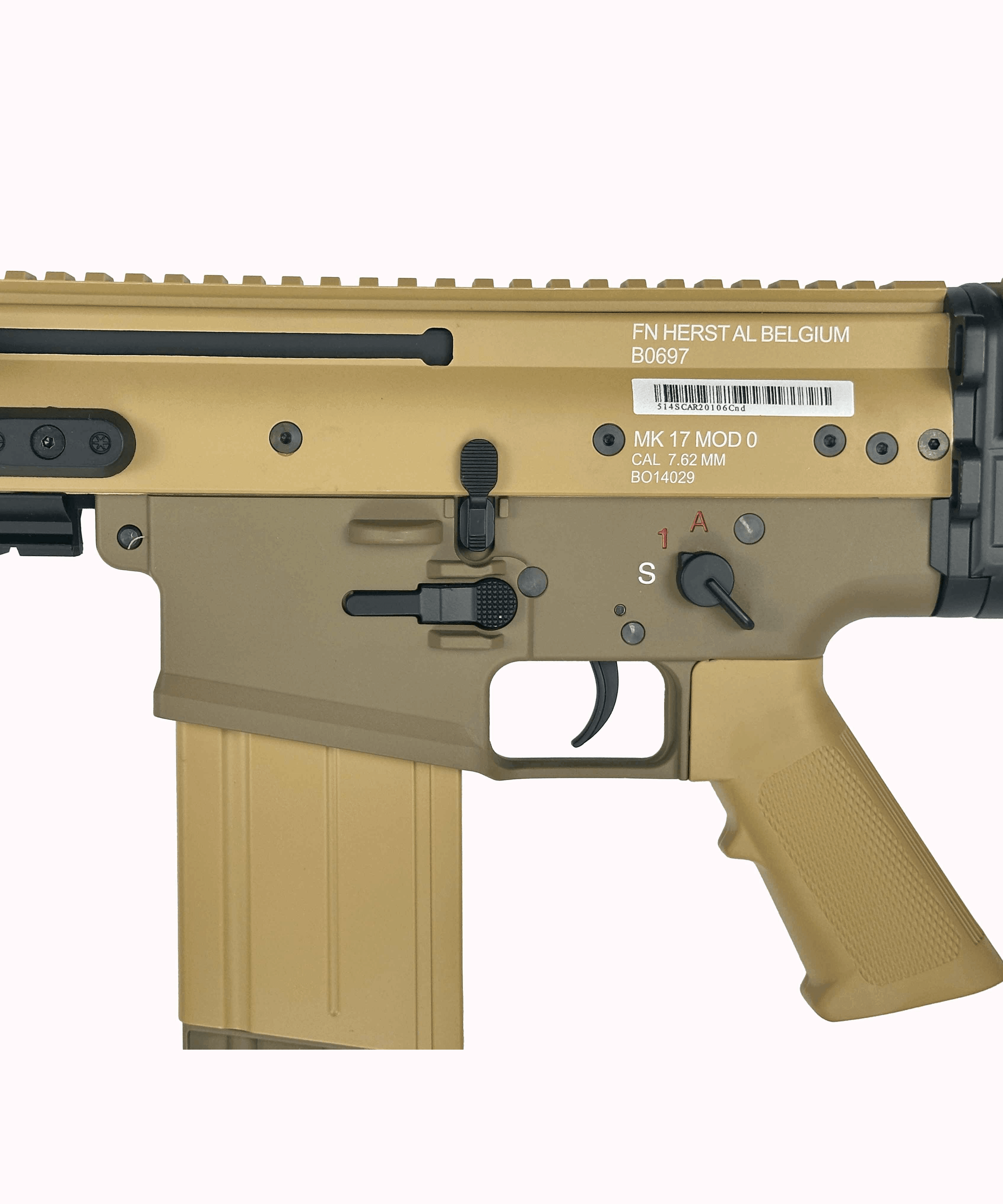 FN Herstal MK17 Airsoft AEG Rifle(Model: MK17 / Tan) - Twinklefire
