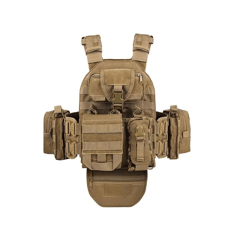 Multi-functional MOLLE Tactical Vest Made of 1000D Polyester, Featuring Wear-resistant and Breathable Properties for Outdoor Tactical Use - Twinklefire