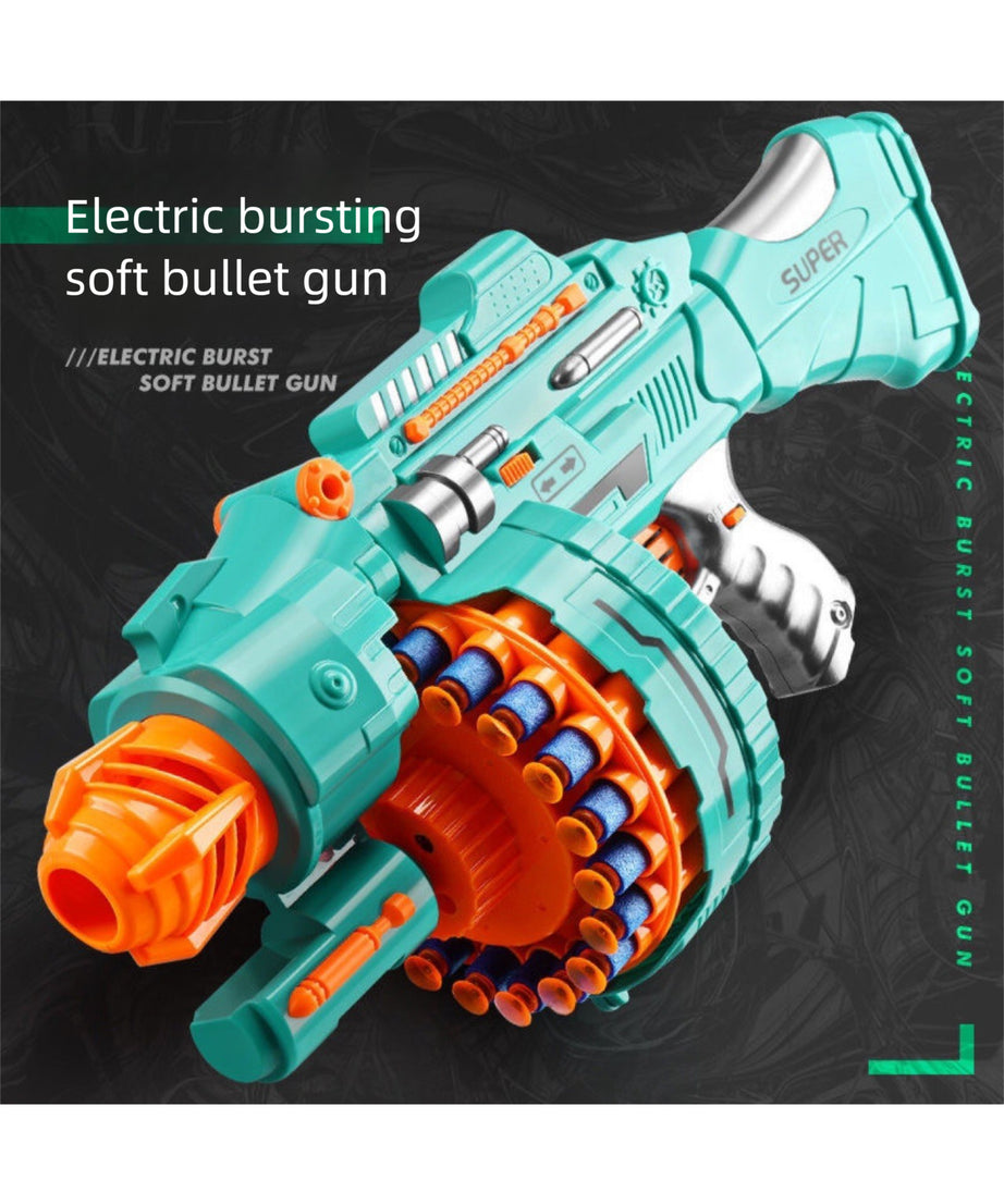 Electric Auto Dart Blaster Gatling Toy Gun for Boys Birthday and New Year Gifts