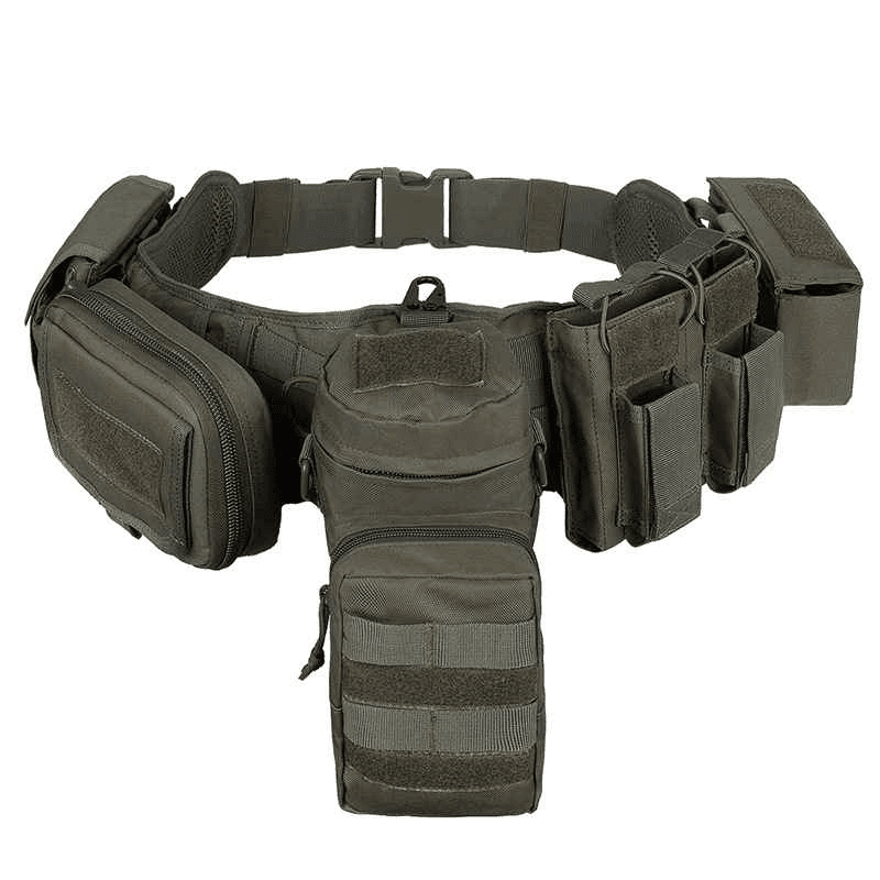 Camouflage multi-functional five-piece set tactical waist belt, security combination belt accessory bag, tactical waist bag - Twinklefire