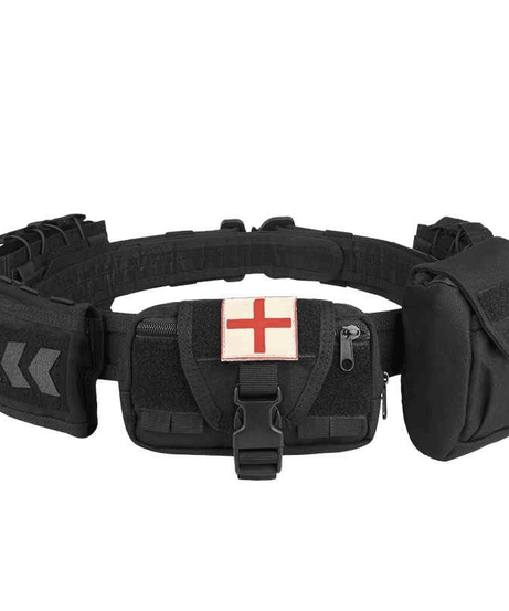 Multi-functional six-piece tactical waist cover, wear-resistant duty tactics, special equipment tactical waist bag - Twinklefire